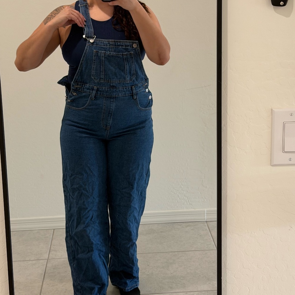 Dark Denim Overalls